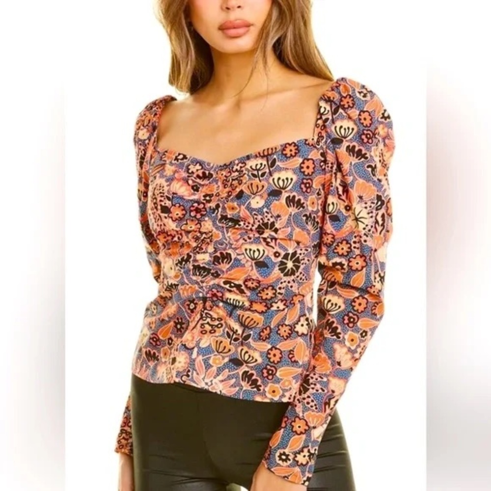 A.L.C. Multicolor Floral Blouse - like new! - Picture 7 of 8